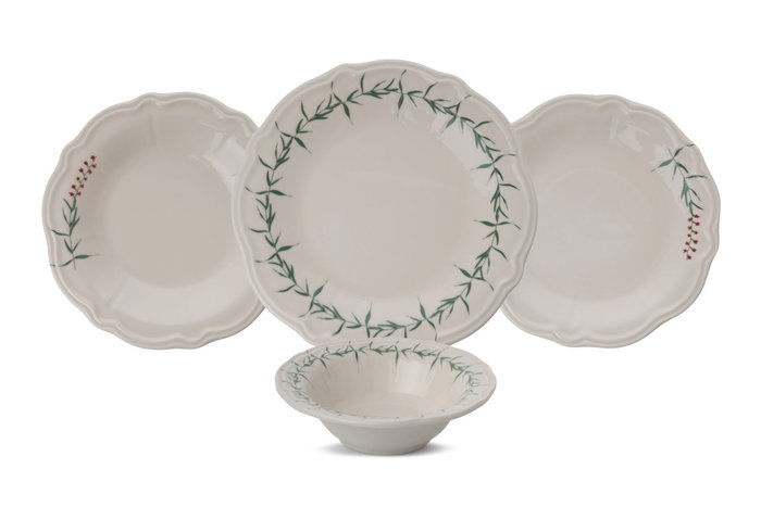 Hermia Windsor Garden Juego de Cena de Porcelana 24 Piezas